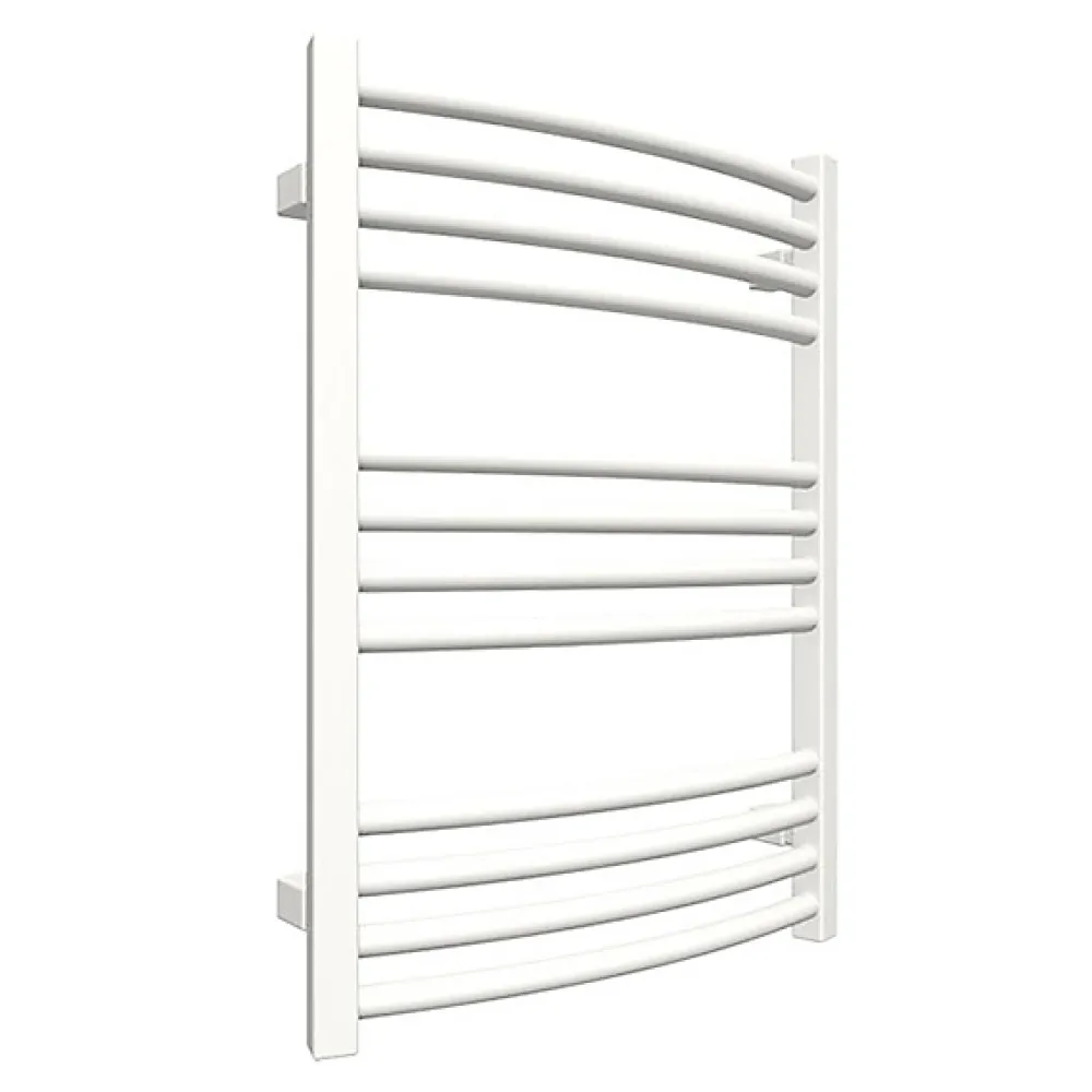 Matisere Sèche-serviette eau chaude blanc de 660mm de haut et 536mm de large. - 312 Watt - LEN660/536PSXB