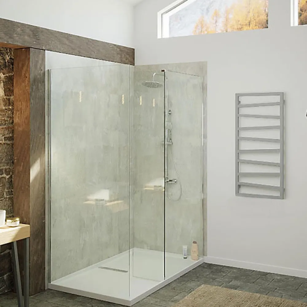 Sèche-Serviettes Mixte|Matisere Sèche-serviette eau chaude gris 1545mm de haut 500mm de large - 581 Watt - ZIG1545/500Z87035