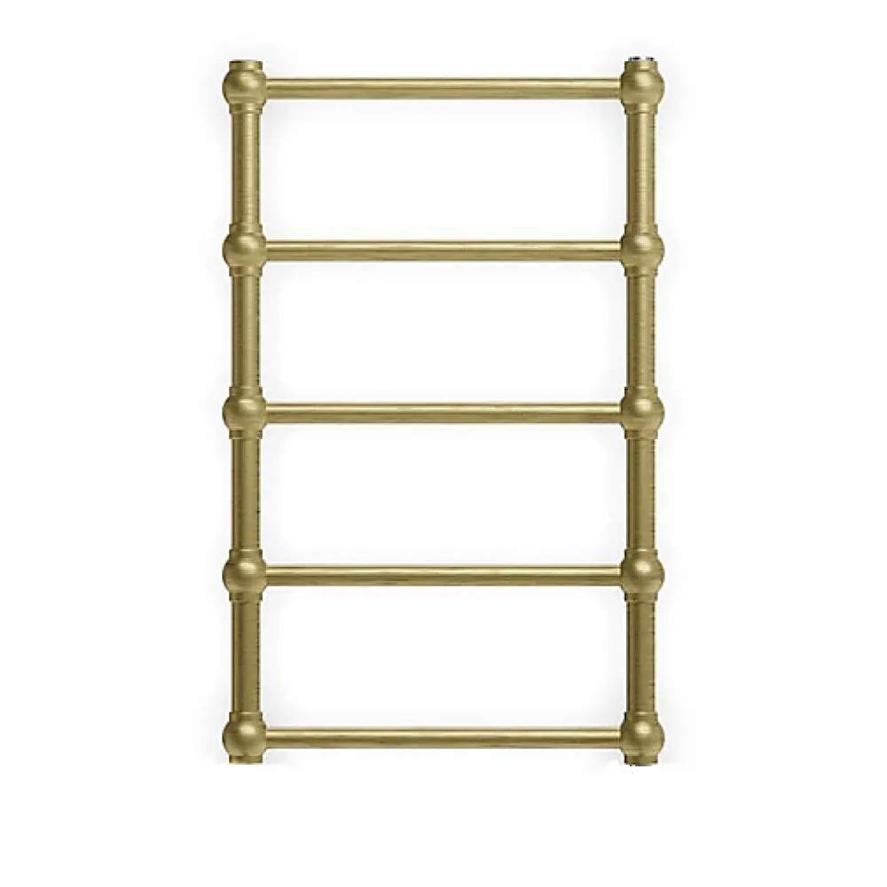 Matisere Sèche-serviette eau chaude laiton brossé de 1540mm de haut/504mm de large - 273 Watt - RET1540/504SXBBS