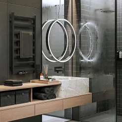 Sèche-Serviettes Eau Chaude|Matisere Sèche-serviette eau chaude noir de 1680mm de haut et 500mm de large - 618 Watt - SIM1680/500ZXN
