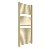 Matisere Sèche-serviette eau chaude doré de 1335mm de haut et 530mm de large - 715 Watt - MIK1335/530SXBRA