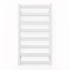 Sèche-Serviettes Eau Chaude|Matisere Sèche-serviette eau chaude blanc de 670mm de haut et 300mm de large - 185 Watt - VIV670/300SXB
