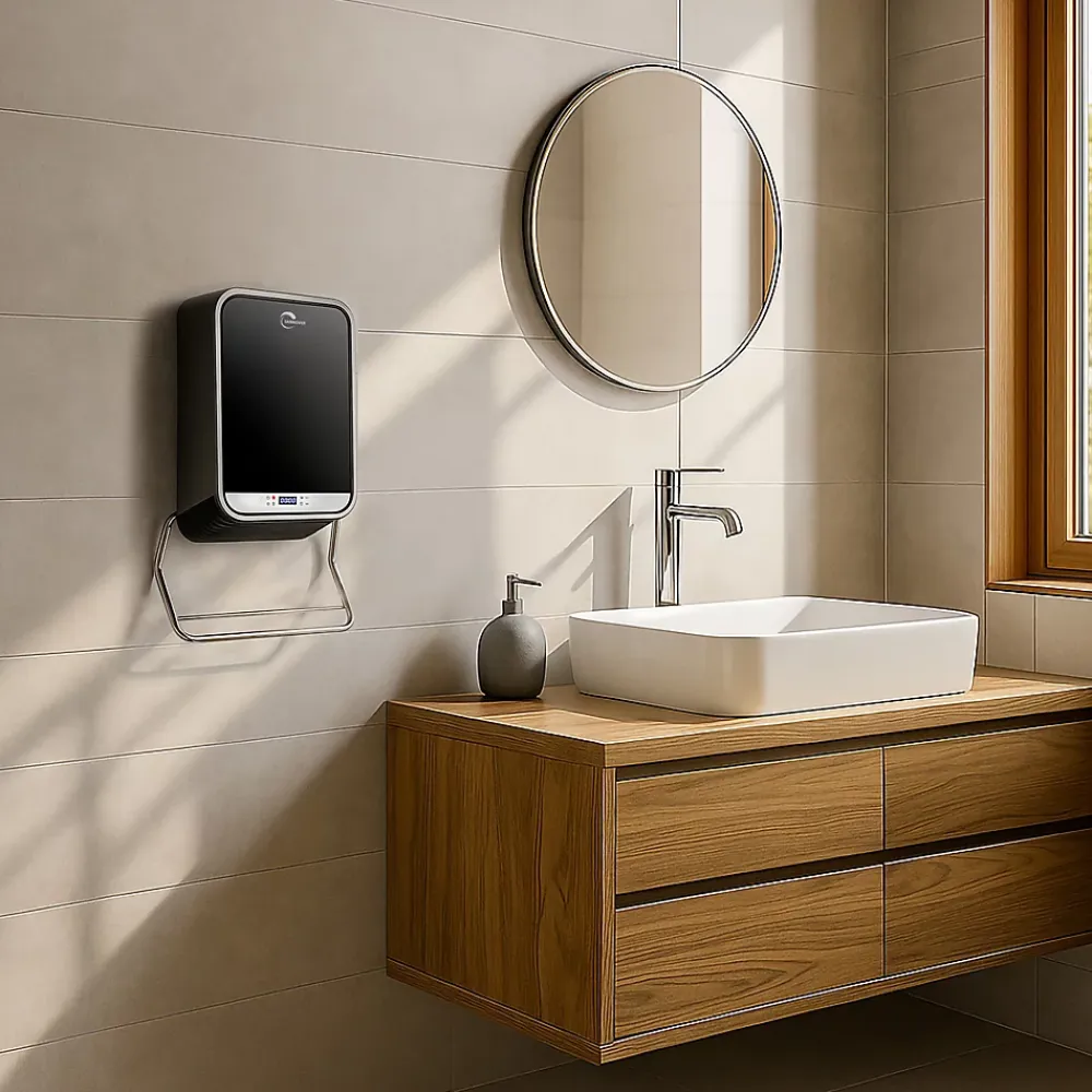 Sannover Sèche-Serviette Electrique Mural Soufflant Zenuos Luxe 2000W Sannover