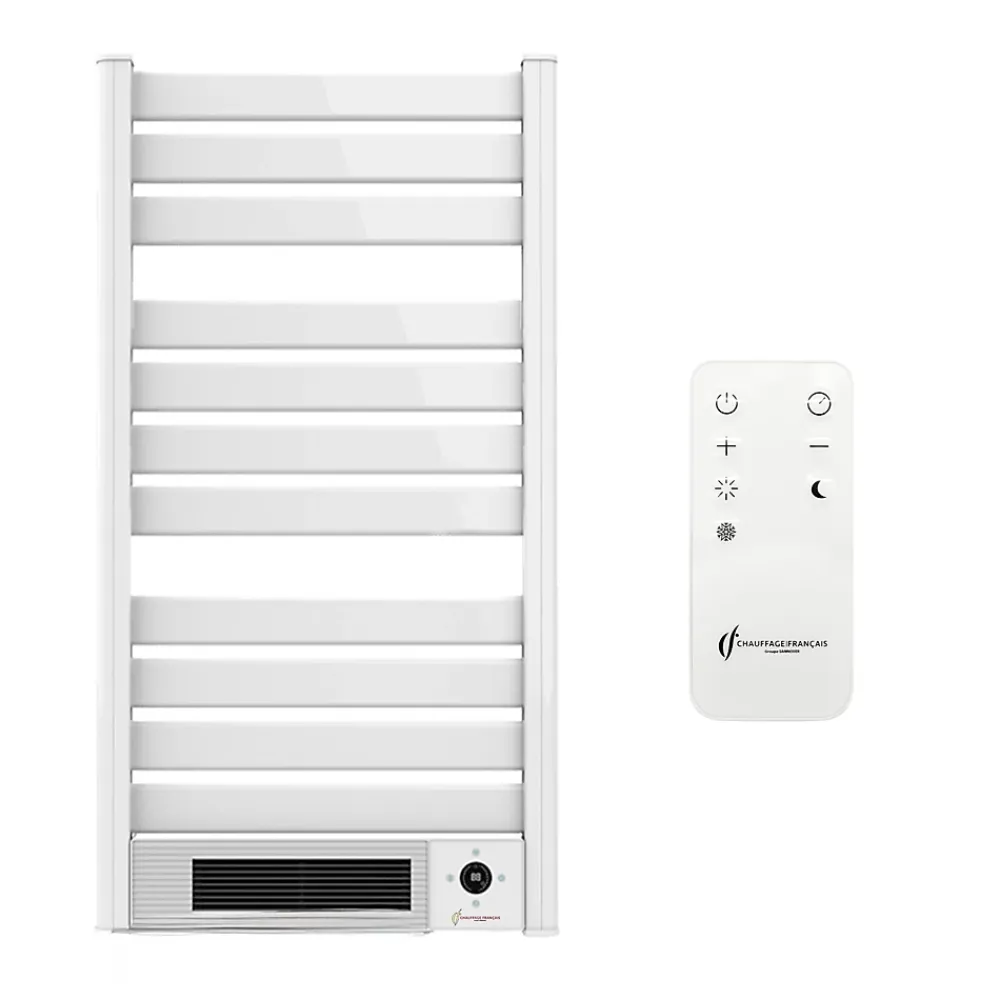 Sannover Sèche-Serviette Electrique mural avec Soufflerie Omiros Sannover 2000 W Blanc