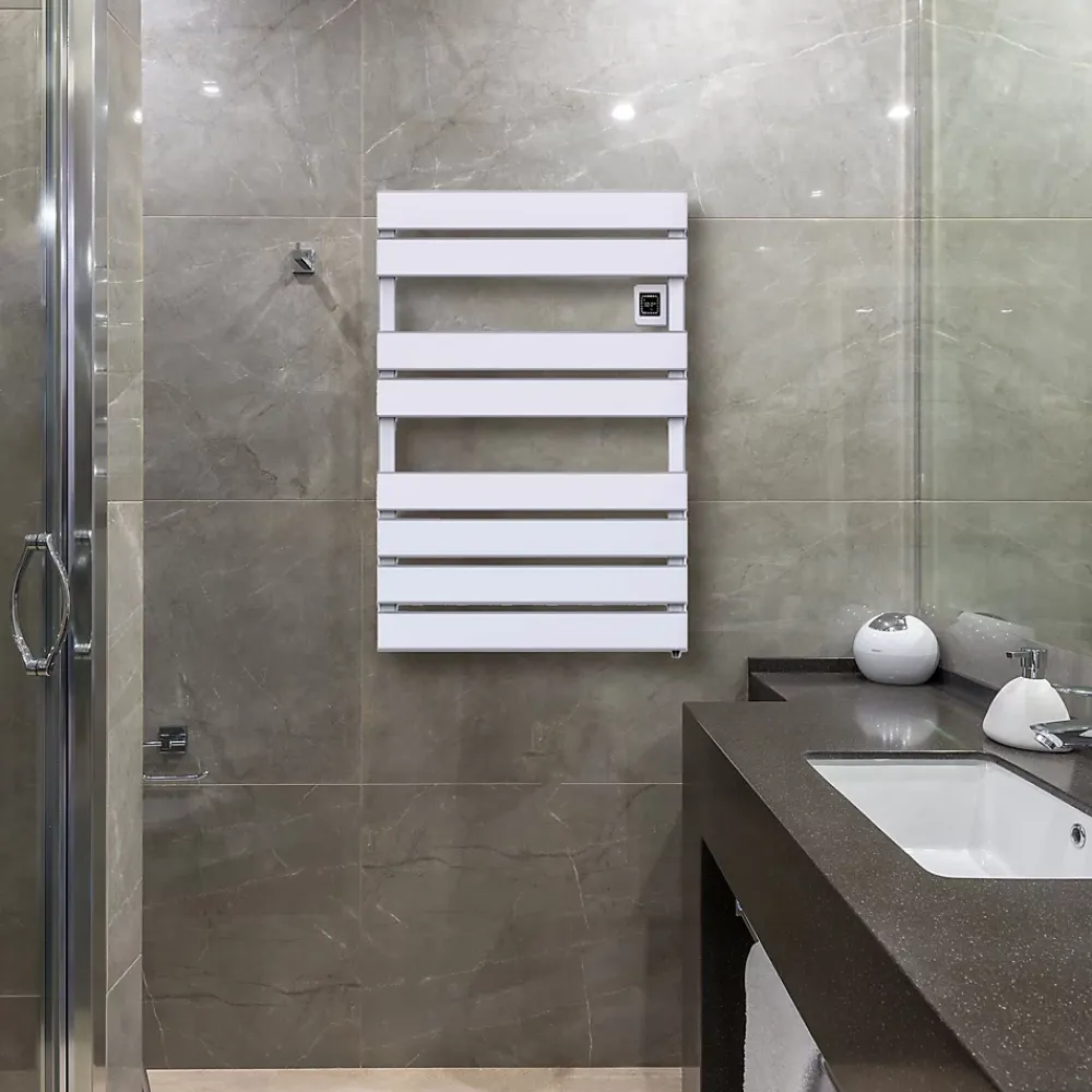 Sannover Sèche-Serviette Electrique Mural Omiros Plat Sannover 500 W Blanc