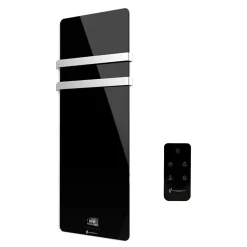 Sannover Sèche-Serviette Electrique en Verre mural Omiros Sannover 850 W Noir