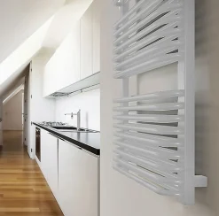 Matisere Sèche-serviette électrique blanc de 1020mm de haut et 640mm de large - 1000 Watt - TYT1020/640E8BBLO
