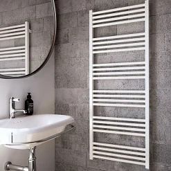 Sèche-Serviettes Électrique|Matisere Sèche-serviette électrique blanc - (HxL) 1380x600mm - 800 Watt - 800 Watt - FIO1380-600E1B