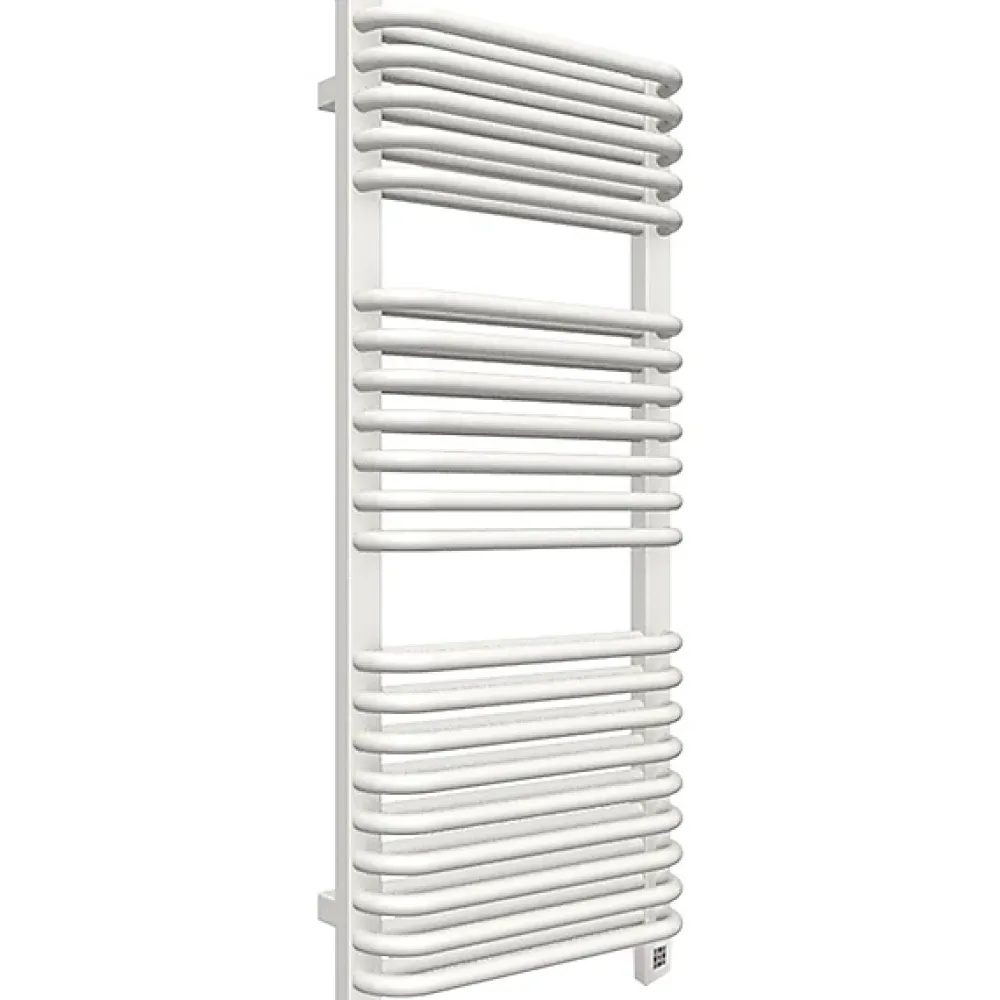 Matisere Sèche-serviette électrique blanc de 1260mm de haut et 540mm de large - 1000 Watt - TYT1260/540SOAE8B