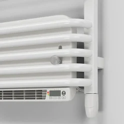 Sèche-Serviettes Soufflant|Matisere Sèche-serviette électrique blanc de 760mm de haut et 600mm de large - 500 Watt - ALE760/600E8BBLO