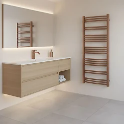 Matisere Sèche-serviette électrique cuivré - (HxL) 1149x600 mm - 600 (Watts) - 600 Watt - JAD1149-600E1COP