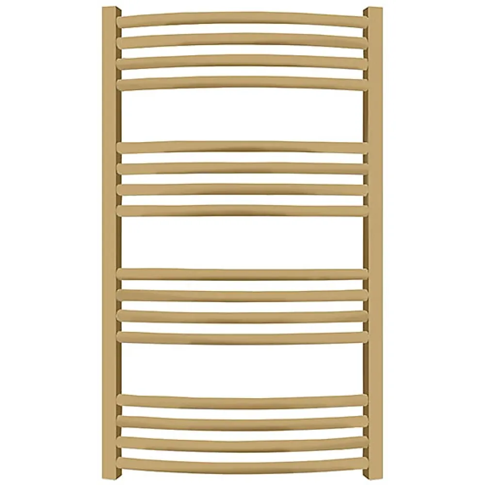 Matisere Sèche-serviette électrique doré de 1140mm de haut et 486mm de large - 500 Watt - LEN1140/486E1BRA