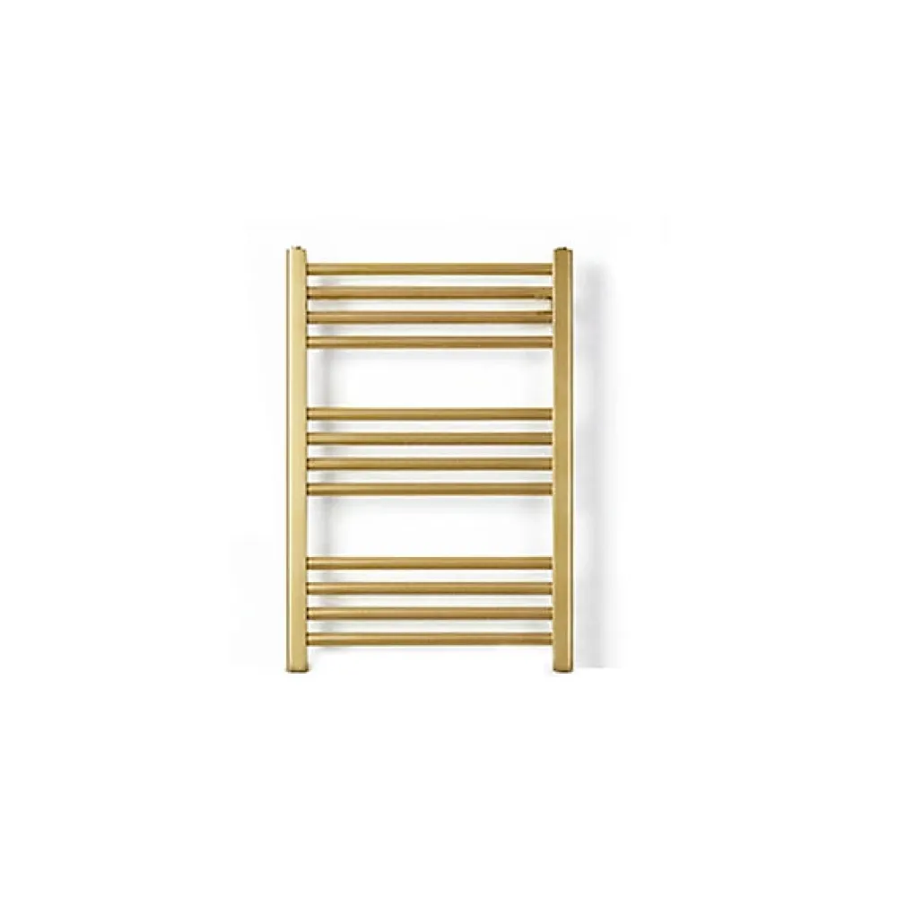 Matisere Sèche-serviette électrique doré de 660mm de haut et 530mm de large - 300 Watt - FIO660/530E8BRA