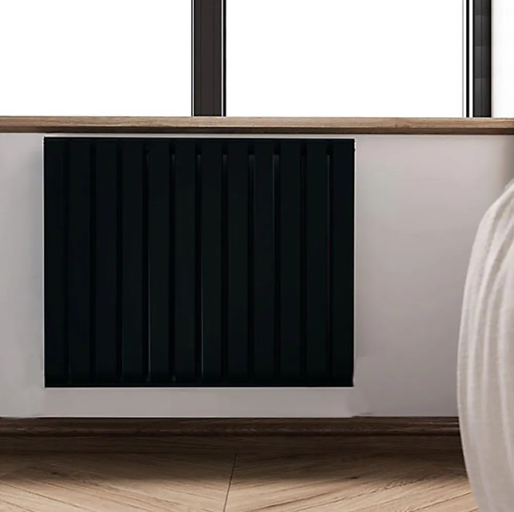 Sèche-Serviettes Électrique|Matisere Sèche-serviette électrique noir thermostat wifi - HxL 630x1825mm - 2000 Watt - WAR630/1825ROE8NW
