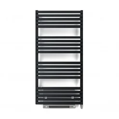 Sèche-Serviettes Soufflant|Matisere Sèche-serviette électrique noir de 870mm de haut et 600mm de large - 1000 Watt - QUA870/600SE8NBLO