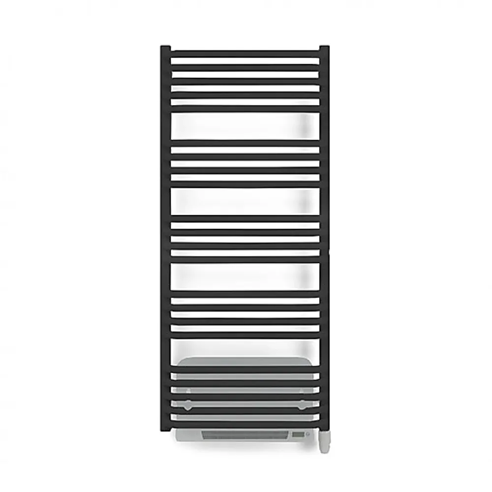 Sèche-Serviettes Soufflant|Matisere Sèche-serviette électrique noir de 1580mm de haut et 700mm de large - 1000 Watt - ALE1580/700E8NBLO