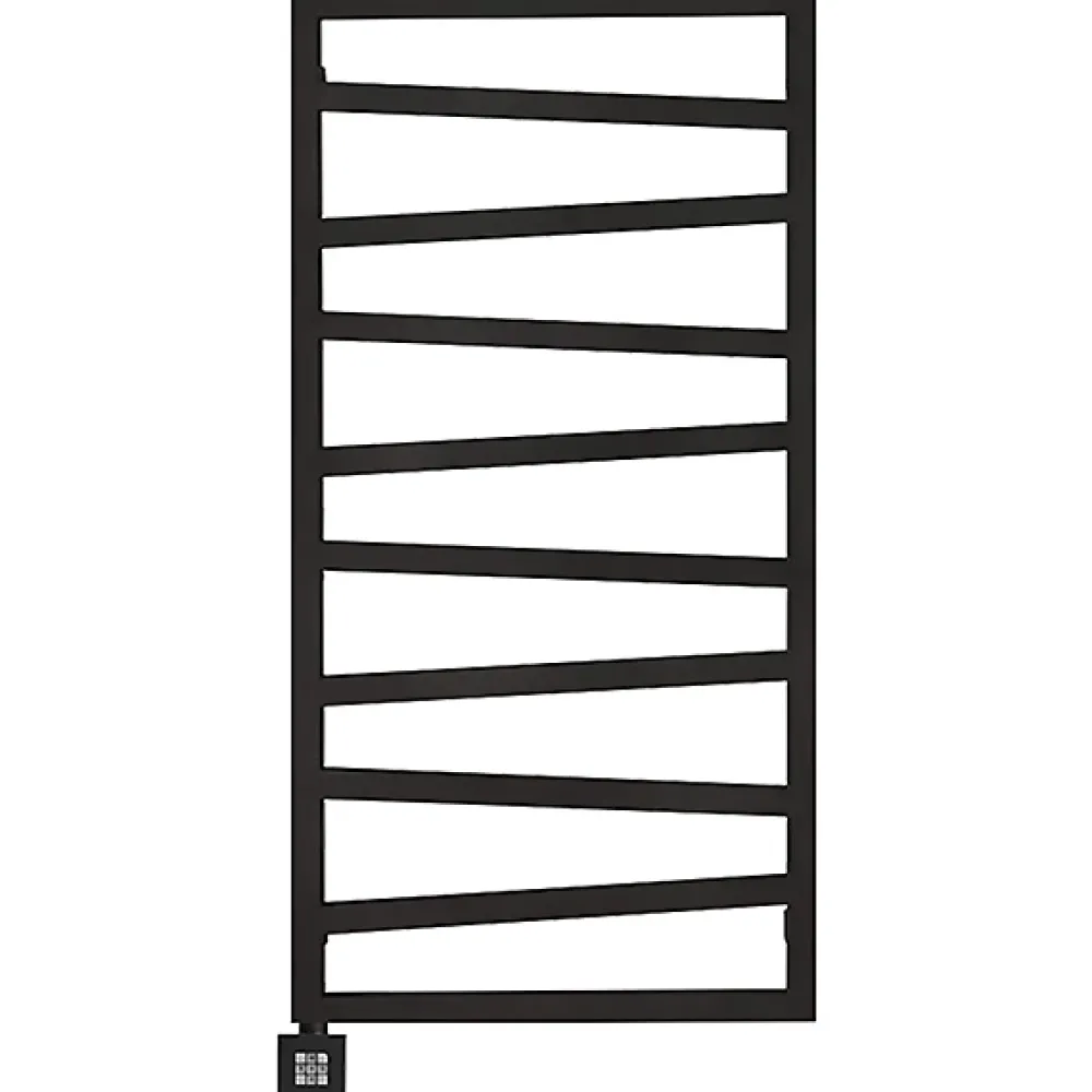 Matisere Sèche-serviette électrique noir - (HxL) 1310x500mm - 600 Watts - 600 Watt - ZIG1310-500E1N