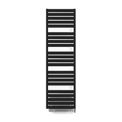 Sèche-Serviettes Soufflant|Matisere Sèche-serviette électrique noir de 1110mm de haut et 500mm de large - 600 Watt - WAR1110500TE8NBLO
