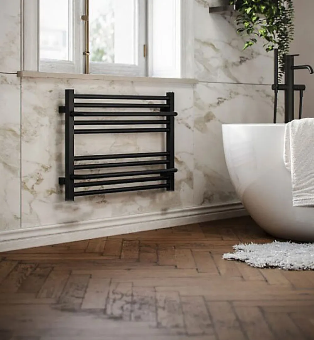 Sèche-Serviettes Électrique|Matisere Sèche-serviette électrique noir - (HxL) 500x700mm - 300 Watt - 300 Watt - LIM500-700E1N
