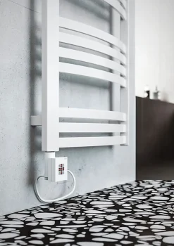 Matisere Sèche-serviette électrique programmable blanc - HxL 1760x600mm - 1000 Watt - DEX1760/600E8BP