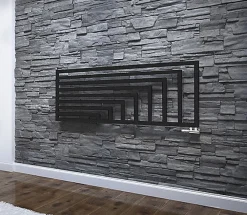Sèche-Serviettes Électrique|Matisere Sèche-serviette électrique programmable noir - HxL 680x1300 mm - 1000 Watt - ANG680/1780E7NP