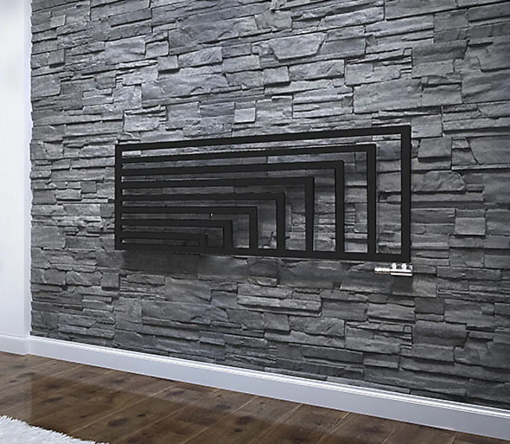 Sèche-Serviettes Électrique|Matisere Sèche-serviette électrique programmable noir - HxL 680x1300 mm - 1000 Watt - ANG680/1780E7NP