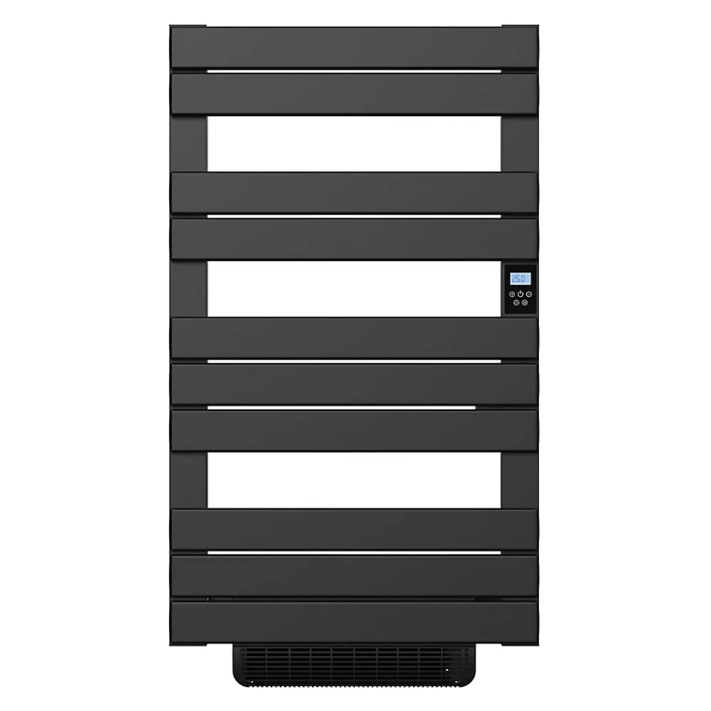 Bestherm Sèche-serviette électrique sans fluide avec soufflerie 500 + 1000 W H.108,4xL60cm HANAE noir