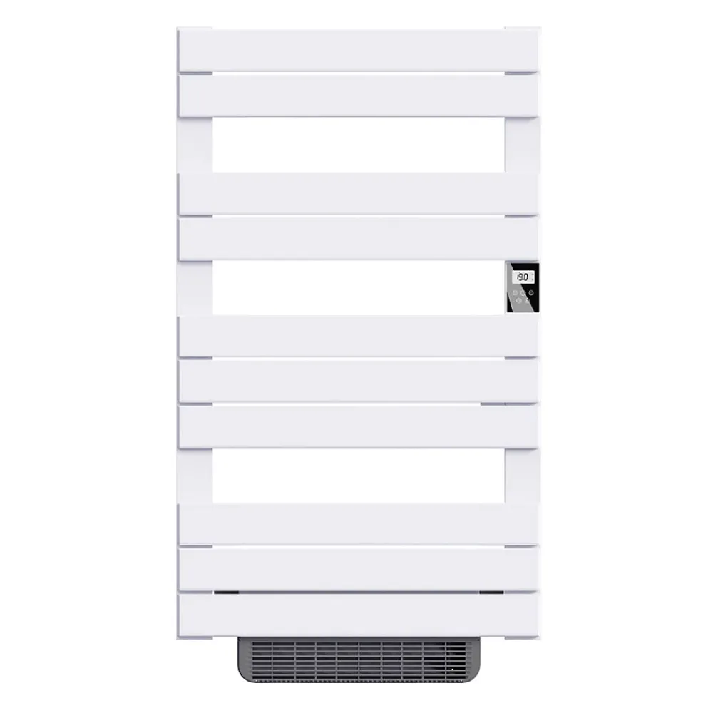 Sèche-Serviettes Soufflant|Bestherm Sèche-serviette électrique sans fluide avec soufflerie 500W+1000W H.108,4xL60cm HANAE blanc