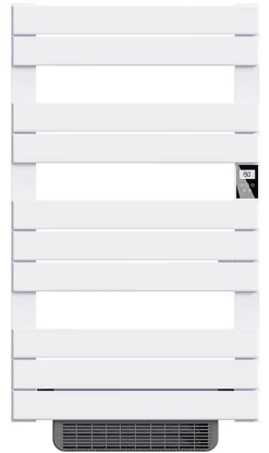 Sèche-Serviettes Soufflant|Bestherm Sèche-serviette électrique sans fluide avec soufflerie 500W+1000W H.108,4xL60cm HANAE blanc