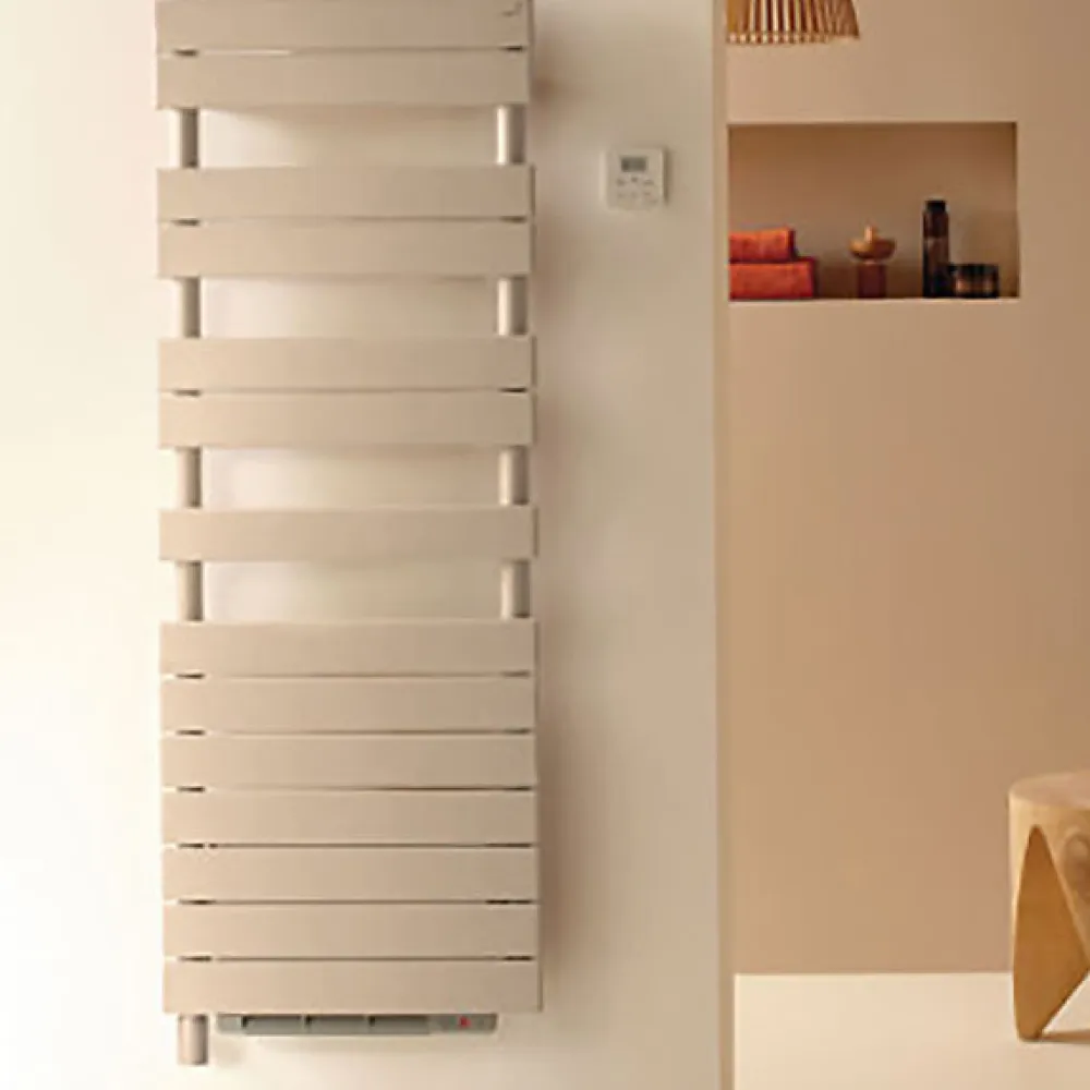 Sèche-Serviettes Soufflant|Matisere Sèche-serviette électrique soufflant blanc - HxL 1402x500mm - 500 Watt - ROE-140-050/IFS/B