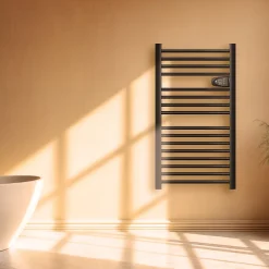Bestherm Sèche-serviette électrique sans fluide 500W H.98xL54cm HESTIA noir