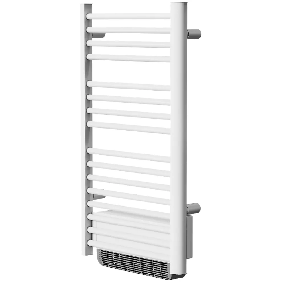 Sèche-Serviettes Soufflant|Bestherm Sèche-serviette électrique sans fluide avec soufflerie 500W+1000W H.100,5xL54cm HESTIA blanc