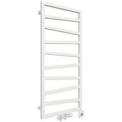 Sèche-Serviettes Mixte|Matisere Sèche-serviette mixte blanc de 1545mm de haut et 500mm de large - 581 Watt - ZIG1545/500KDZ8B