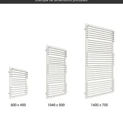 Sèche-Serviettes Mixte|Matisere Sèche-serviette mixte blanc - (HxL) 1040x700mm - 800 Watt - 866 Watt - POC1040-700Z1B