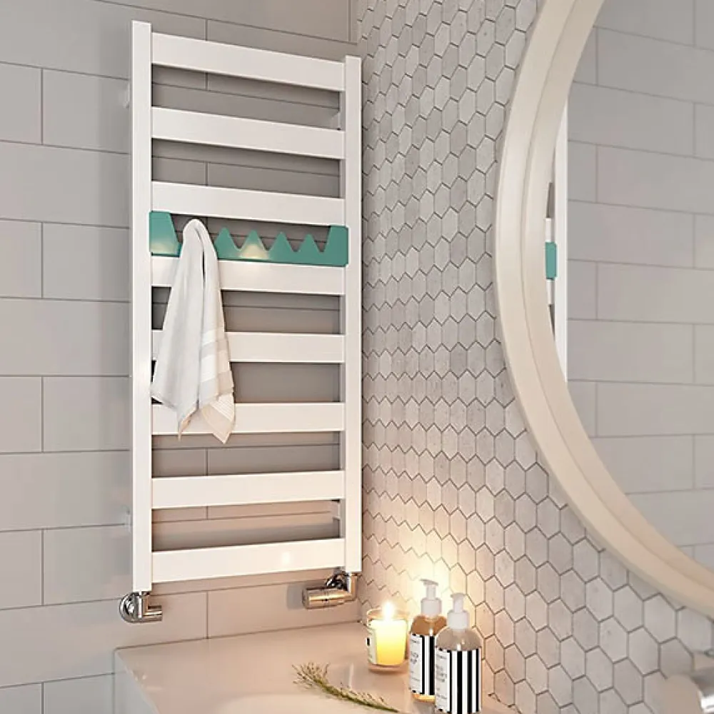 Sèche-Serviettes Mixte|Matisere Sèche-serviette mixte blanc - (HxL) 1150x500mm - 400 Watt - 433 Watt - VIV1150-500Z8B