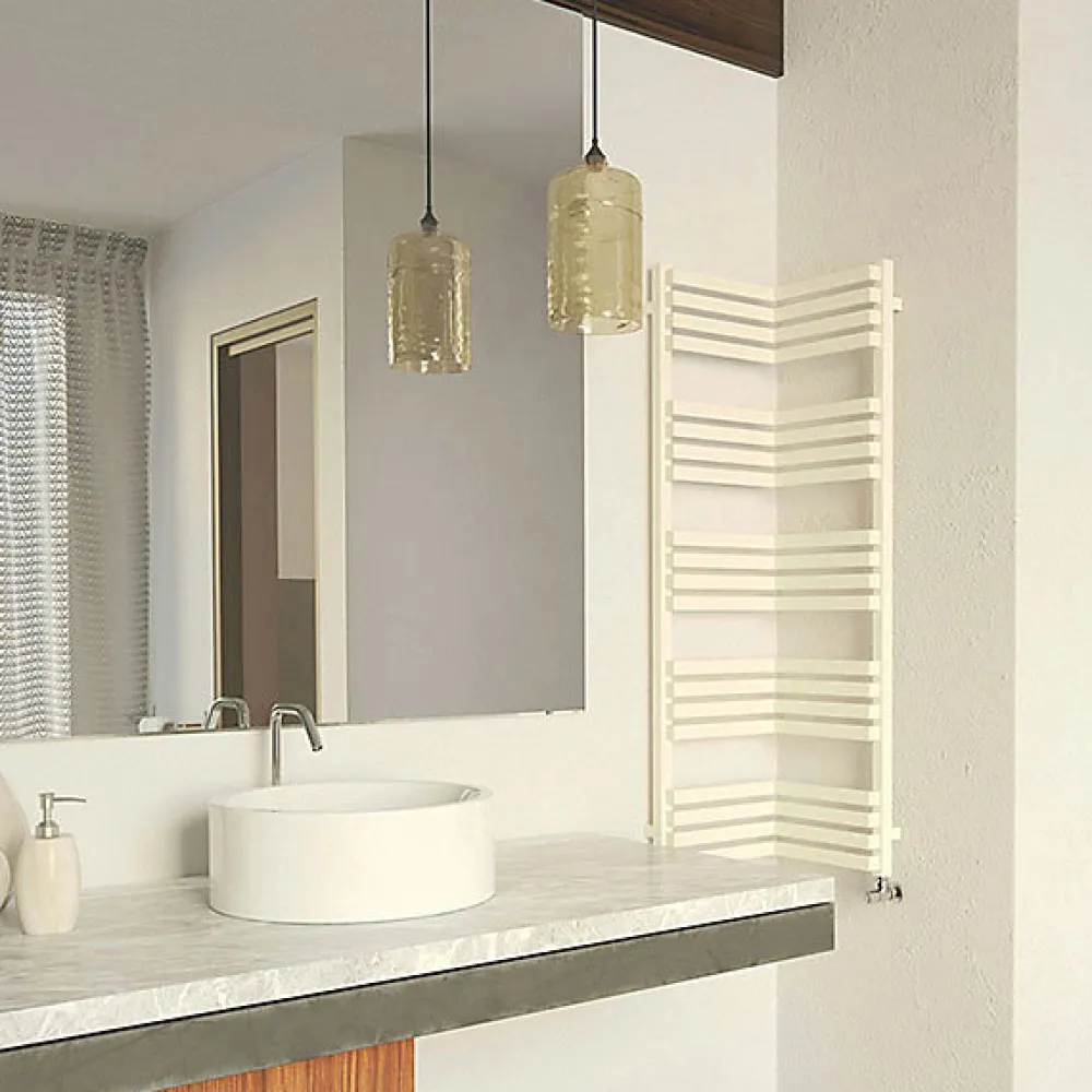 Sèche-Serviettes Mixte|Matisere Sèche-serviette mixte blanc de 1005mm de haut et 350mm de large - 504 Watt - INC1005/350V2B