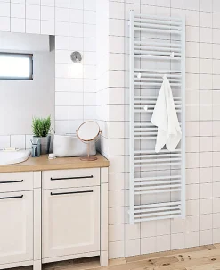 Sèche-Serviettes Mixte|Matisere Sèche-serviette mixte blanc - (HxL) 1860x530mm - 800 Watt - 832 Watt - FIO1860-530Z8B