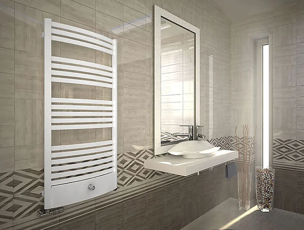 Matisere Sèche-serviette mixte blanc - (HxL) 1760x500mm - 800 Watt - 798 Watt - DEX1760-500PZ8B