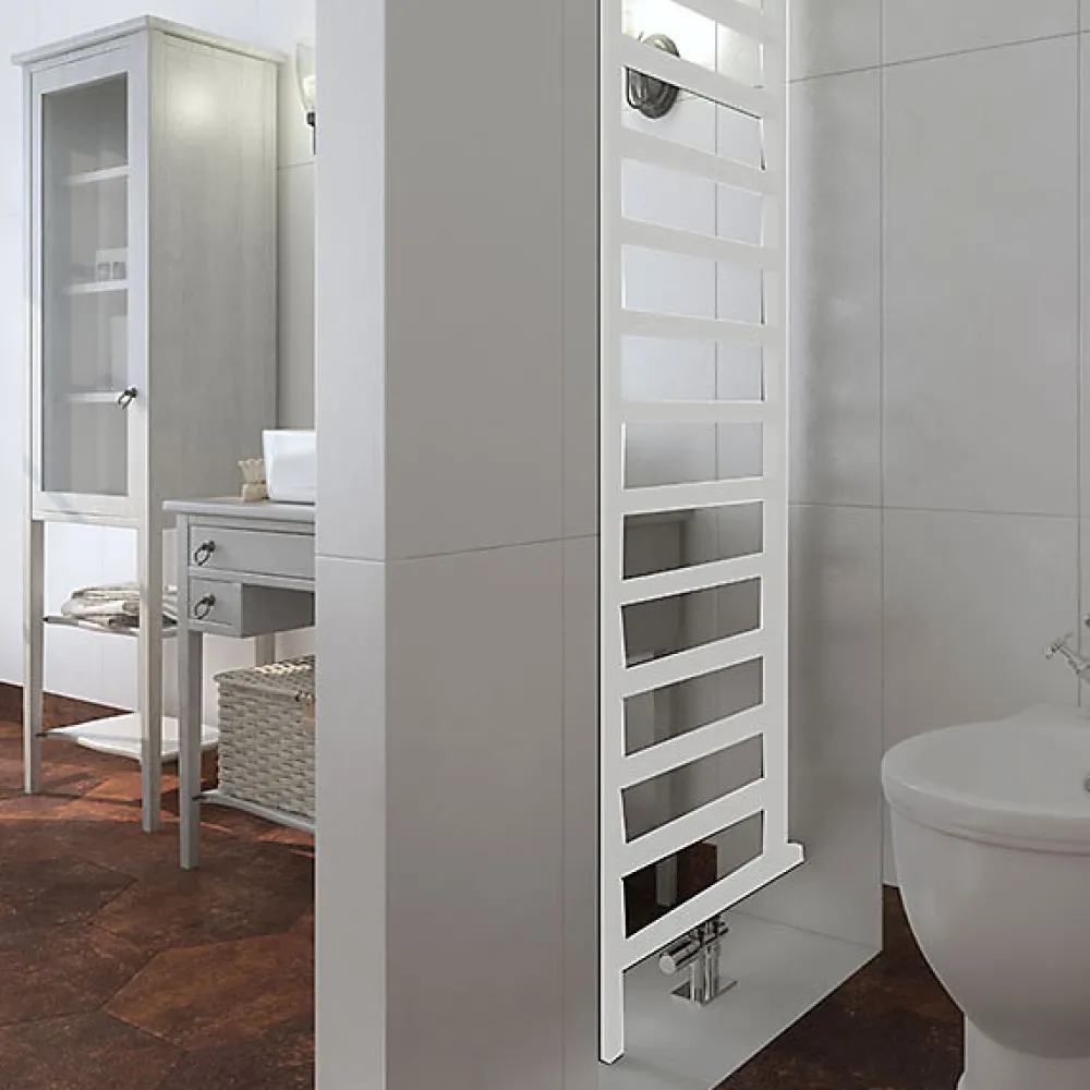Matisere Sèche-serviette mixte blanc de 1755mm de haut et 500mm de large - 609 Watt - SIM1755/500DWZ1B