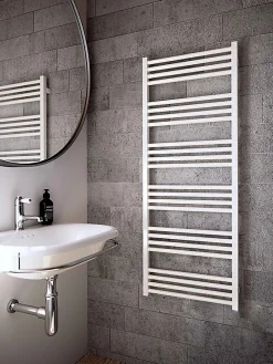 Sèche-Serviettes Mixte|Matisere Sèche-serviette mixte blanc - (HxL) 1860x600mm - 1000 Watt - 922 Watt - FIO1860-600Z1B