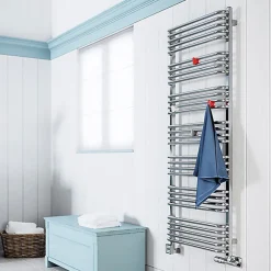 Matisere Sèche-serviette mixte chromé de 1580mm de haut / 700mm de large - 773 Watt - ALE1580/700Z1CRO