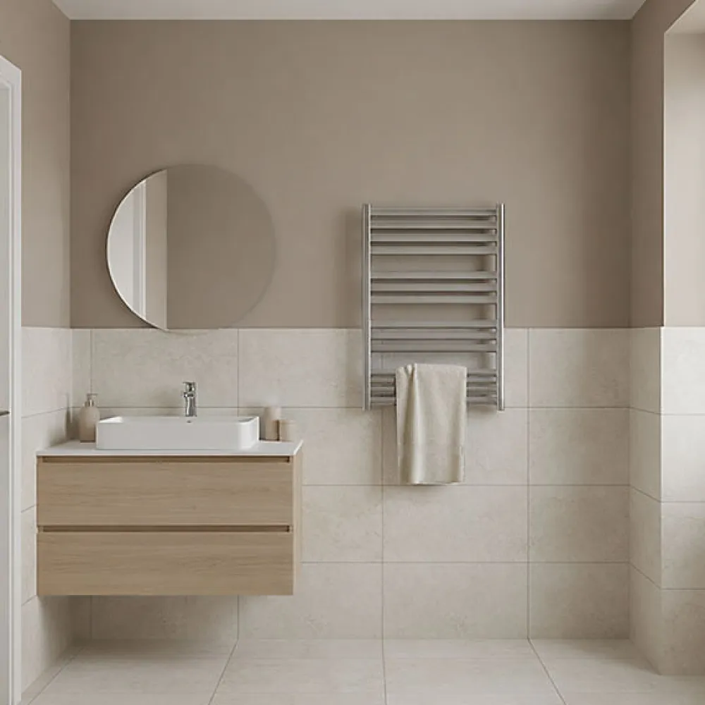 Sèche-Serviettes Mixte|Matisere Sèche-serviette mixte chromé de 1680mm de haut / 630mm de large - 677 Watt - MAR1680/630V2CRO