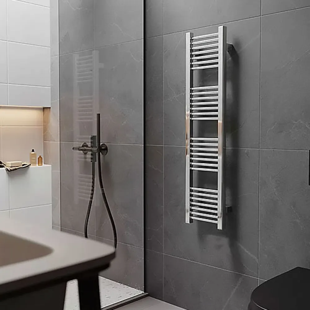 Matisere Sèche-serviette mixte chromé de 460mm de haut / 230mm de large - 86 Watt - MIK460/230V2CRO