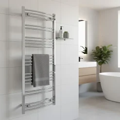 Sèche-Serviettes Mixte|Matisere Sèche-serviette mixte chromé de 555mm de haut / 600mm de large - 177 Watt - JAD555/600V2CRO