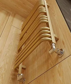Matisere Sèche-serviette mixte doré de 540mm de haut et 300mm de large - 180 Watt - ALE540/300Z8BRA