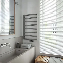 Sèche-Serviettes Mixte|Matisere Sèche-serviette mixte gris de 1780mm de haut et 500mm de large - 627 Watt - ZIG1780/500Z8MST