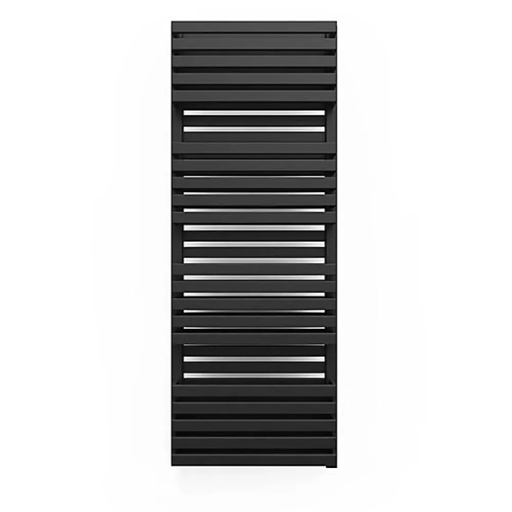 Matisere Sèche-serviette mixte noir - (HxL) 1185x600 mm - 1000 Watt - 1071 Watt - QUA1185-600BV2N