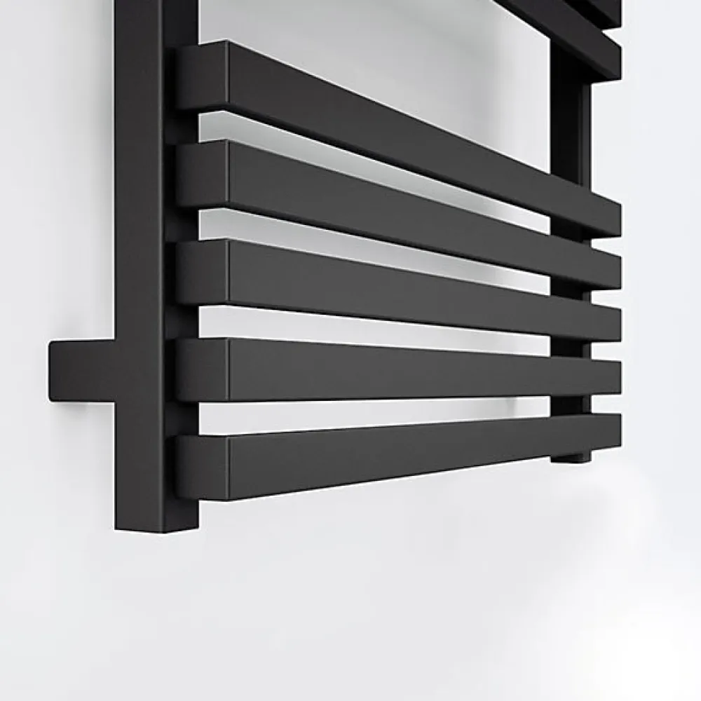 Matisere Sèche-serviette mixte noir - (HxL) 870x450 mm - 400 Watt - 402 Watt - QUA870-450SV2N