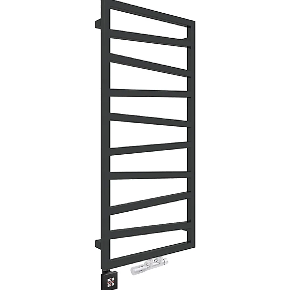 Matisere Sèche-serviette mixte noir - (HxL) 600x500 mm - 300 Watt - 245 Watt - ZIG600-500Z1N