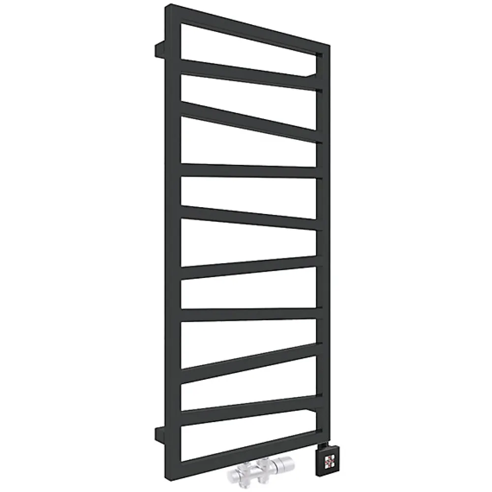 Matisere Sèche-serviette mixte noir - (HxL) 1310x500 mm - 500 Watt - 490 Watt - ZIG1310-500Z8N